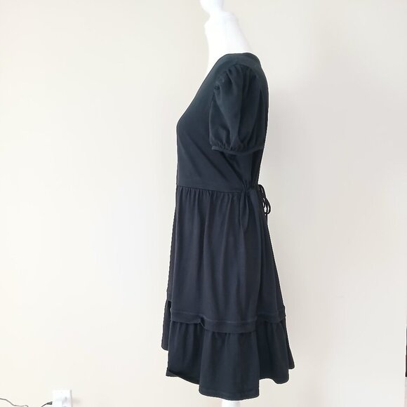 Aritzia Sunday Best Cruise Crew Babydoll Dress Black Size Medium - Picture 4 of 7